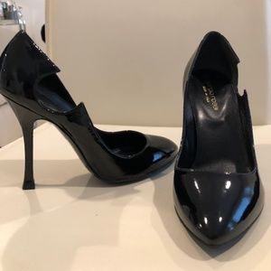 Sergi Rossi Black Patent Leather Heel-Sexy
